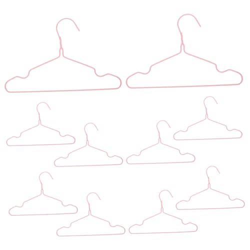 CHILDWEET 10pcs Non-Slip Hanger Hangers Coat Hanger Clothes Rack Racks for Clothes Hanger Clothes Hanger Pink Nano Dipping