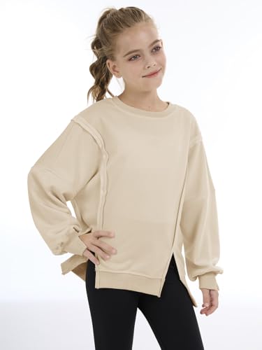 Sweatshirts For Teen Girls Trendy Crewneck Oversized Kids Tops Long Sleeve Cute Fall Clothes3