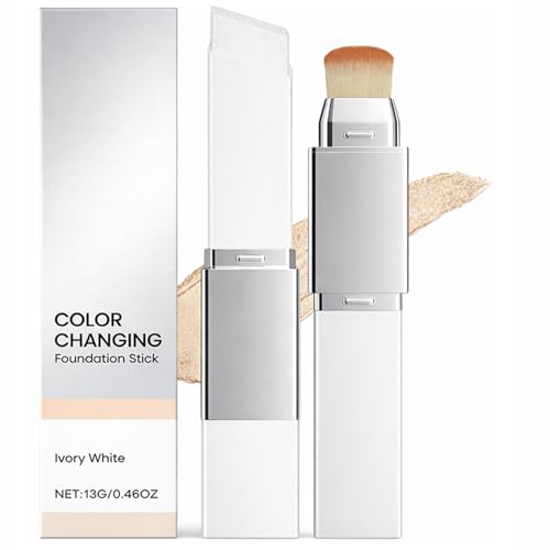 Image of Foundation Stick With Brush, Ivory White Cream Face Make-Up, 13 g