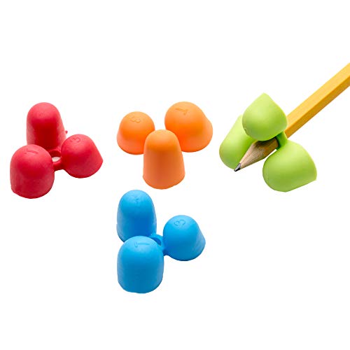 the writing claw medium 1234 blue and red 12 per pack