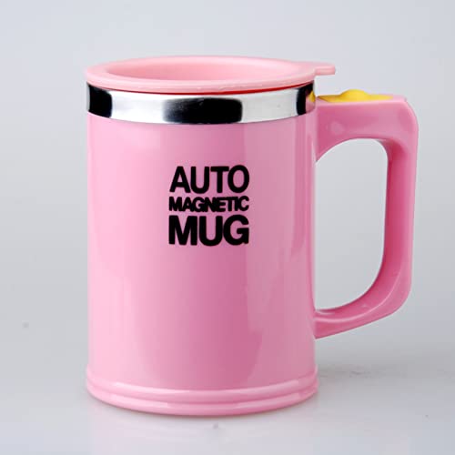 440 Ml Electric Protein Shaker Protein Shake Stainless Steel Vortex Tornado Shaker Cup Battery Powered Leak Proof BPA Free for Office, Gym, Travel (Color : Pink)