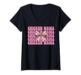 Photo Gallery donna chicken mama mamma chicken farm farmer festa della mamma coquette maglietta con collo a v Photo Gallery donna chicken mama mamma chicken farm farmer festa della mamma coquette maglietta con collo a v