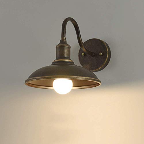 Sconce vintage industriel et lanterne de mur extérieure rustique étanche pour escalier et terrasse