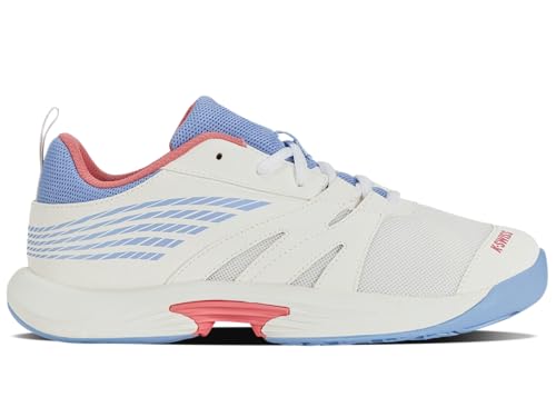 K-Swiss Kid's Speed Trac Tennis Shoe, Bright White/Open Air/Strawberry Ice, 7 M - image 1