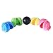 Magic Roller Ball Toy, Dog Cat Pet Toy Automatic Roller Ball Magic Ball (1 Rolling Ball + 4 Color Ball Cover)