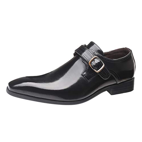 Zapatos de piel cómodos para hombre con diseño clásico y elegante para vestir
