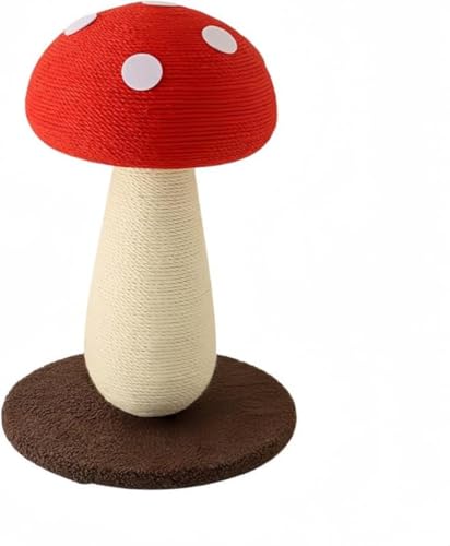 AOBOPO 猫用キノコ型スクラッチャー 耐摩耗性丈夫 安定性高く倒れにくい 組み立て簡単 おしゃれかわいいインテリア調 猫ストレス解消 & 家具保護 多頭飼い対応 ペット用品 猫用爪とぎ