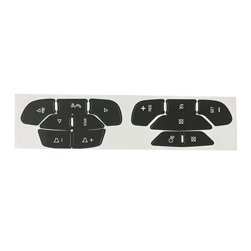 Image of Steering Wheel Dash Button Repair Stickers Decals Compatible with Chevrolet Silverado GM GMC Yukon Acadia Sierra Tahoe Suburban 2006-2014 Interior Car Accessories