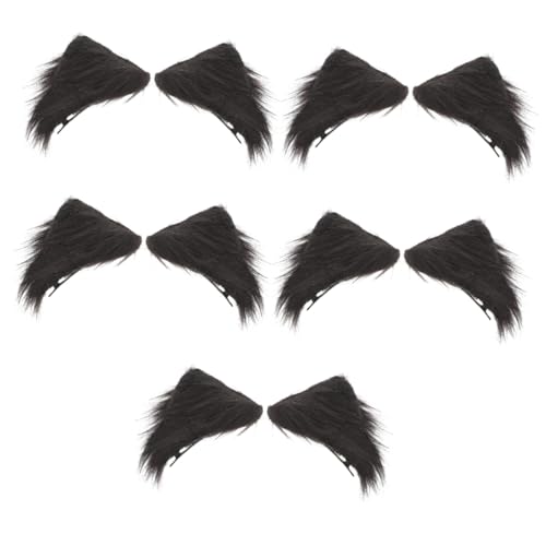 Barrette à cheveux de bandeau oreilles de renard aux finitions soignées pour costume