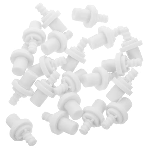 TOPBATHY Connecteur Fileté pour Brosse Wc Compatible Accessoire de Salle de Bain Verrouillage Automatique Pièce de Rechange Spirale 20 Pièces Adapté pour Nettoyage Toilettes Quotidien