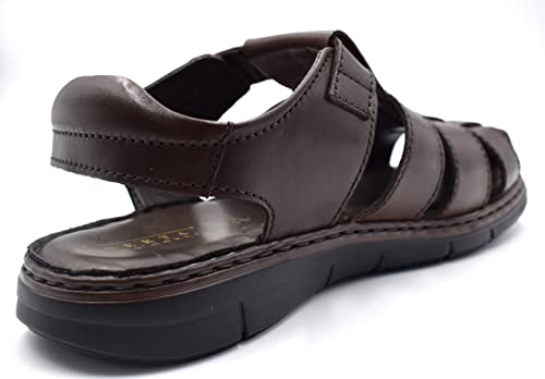 NEKTA /ke'nekt/, Men's Fisherman Leather Sandals- RMDR-14