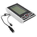 Heimtrainer Monitor Tachoanzeige für stationäre Fahrräder und Ellipsentrainer Kunststoff Geschwindigkeitscomputer mit Herzfrequenzsensor Kalorien Zeit Kilometerstand Tracking 137x80mm Weiß