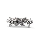 Vagabond House Solid Pewter Metal Holly Christmas Napkin Ring Diameter (Sold as Single Ring) Hand...