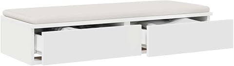 vidaXL Cajones de Cama 90 x 36,5 x 16,5 cm Madera de ingeniería, Amplio Almacenamiento, decoración Minimalista, Unidad Moderna para el Dormitorio, cajón con función Push-to-Open