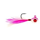 Northland Fishing Tackle Tungsten Crappie King Fly Jig for Crappie, Bluegill, & Other Panfish, 1/8 Oz, Super-Glo Pink, 2 Jigs Per Pack