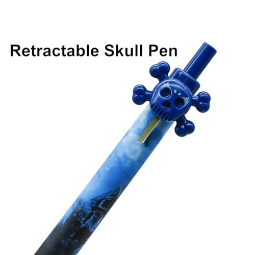 8 Bolígrafo Gel Retráctil Calavera Maydahui 0.5 mm Negro miniatura 4