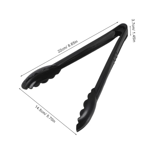 Pince de service plastique noire pour buffet et fêtes x10 - 3