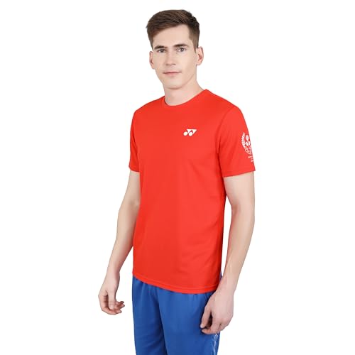 Image of YONEX Round Neck T-Shirt 2620 |Badminton|Tennis|Squash|Tru Dry |Quick Dry |Breathable |Fleecy
