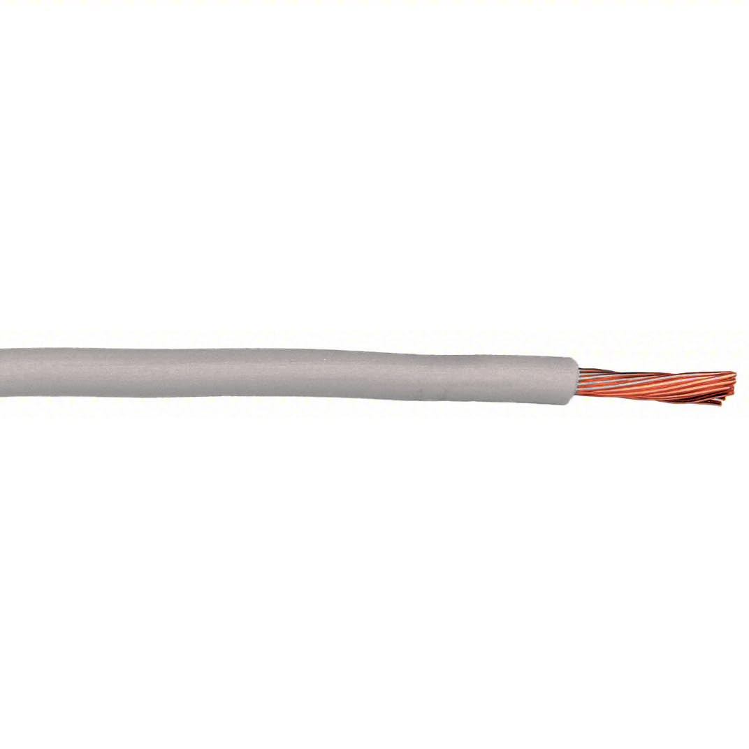 Sherco-Auto - Gray 18 Gauge Primary Automotive Cable Wire - 100 FT Spool/Coil of 100% Copper Electrical Wire - Made in USA