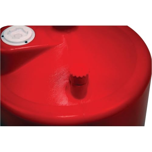 JohnDow Industries JDI-8DCP 8 Gallon Poly Portable Economy Oil Lift Drain, JDI-8DCP for Changing Oil, Adjustable Height 48 in. to 67 in, with Wheels for Easy maneuverability Around The Shop.