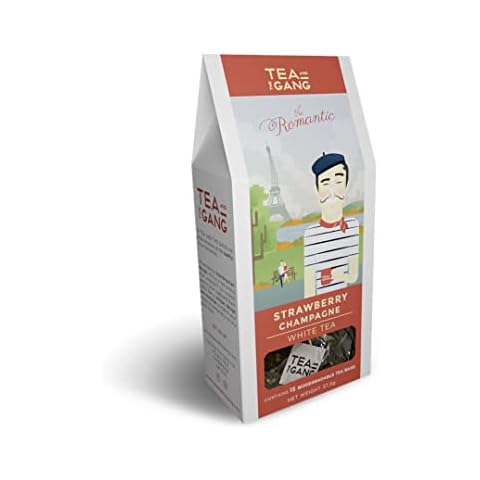 The Romantic - Stawberry and Champagne White Tea Retail Pack | 15 Premium Tea Bags Cover