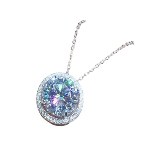 Pendentif Moissanite 5 Ct en Argent 925 Éclat Luxueux pour Femme