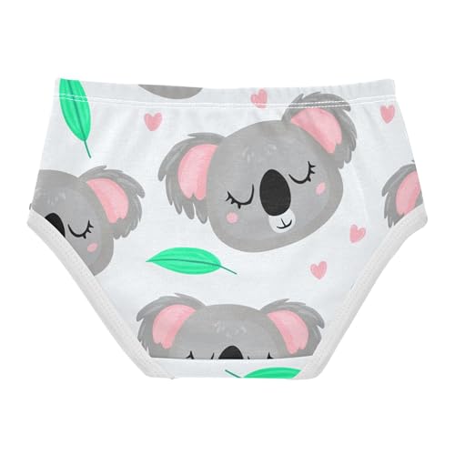 Cotton Toddler Girls Underwear Cute Cartoon Koala Bear Funny Panties Little Girl Florals Briefs Kids Undies 2t2