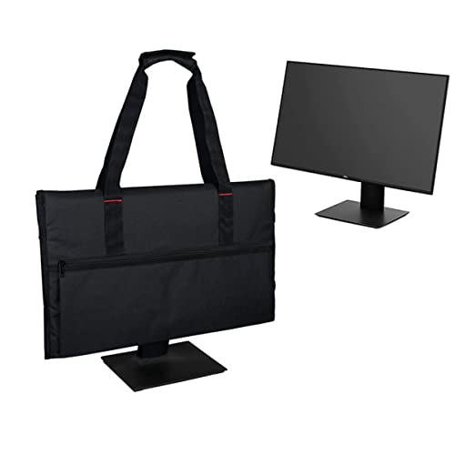 Lanito LCD用キャリングバッグ モニターキャリングケース 20~24インチLCDディスプレイスクリーン用 PCキャリングバッグ ポケット付き ハンドル付きバッグ (黒)