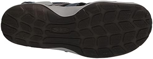 KEEN Men's CNX 2 Lightweight Closed Toe Sport Sandal, Midnight Navy/Real Teal, 8 | Image 3
