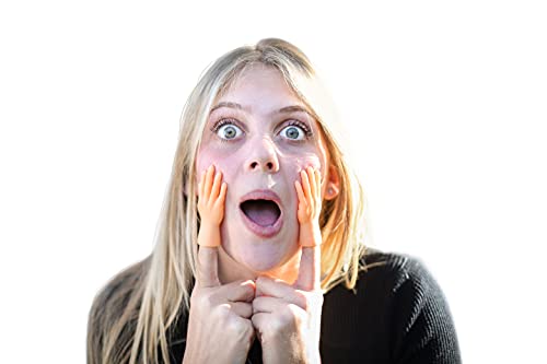 MYPALMER Tiny Hands-Set of 10 Hands, 5 for Each Hand.-Flexible, High Five Design Premium Rubber Little Hands-Ideal for Fun Activities for Kids