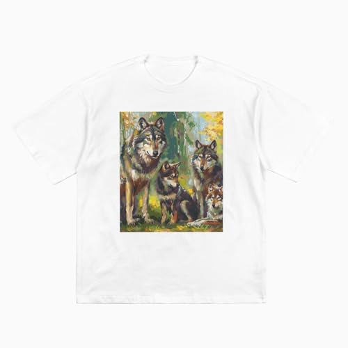 T-shirt running homme manches courtes CFAN sport loup forêt