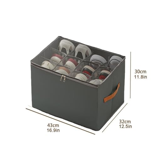 Organisateur à chaussures pliable avec couverture transparente - 6