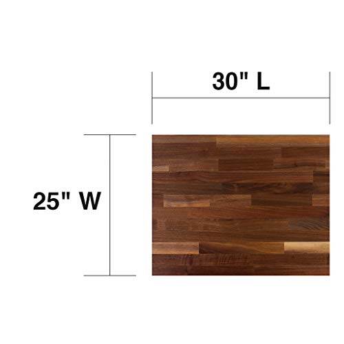 John Boos WALKCT-BL3025-O Blended Walnut Counter Top with Oil Finish, 1.5