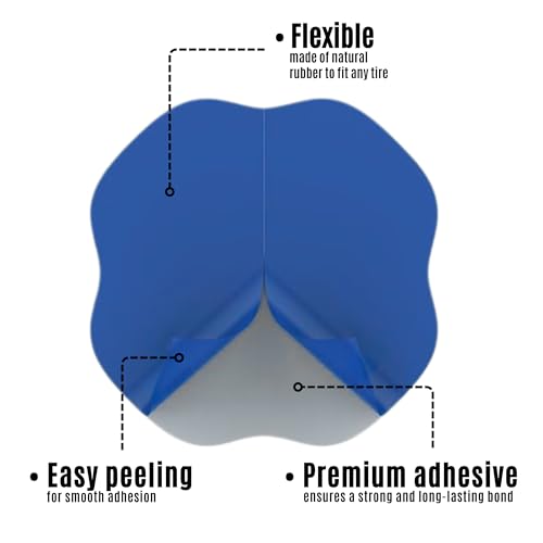 Image of Bias Ply Tyre Repair Patch 4 NO - Box of 5 Pcs | Heavy-Duty, Reliable Tyre Tube Puncture Repair for Trucks, Buses, Tractors, Commercial Vehicles | Durable Rubber Patches for Workshop Use