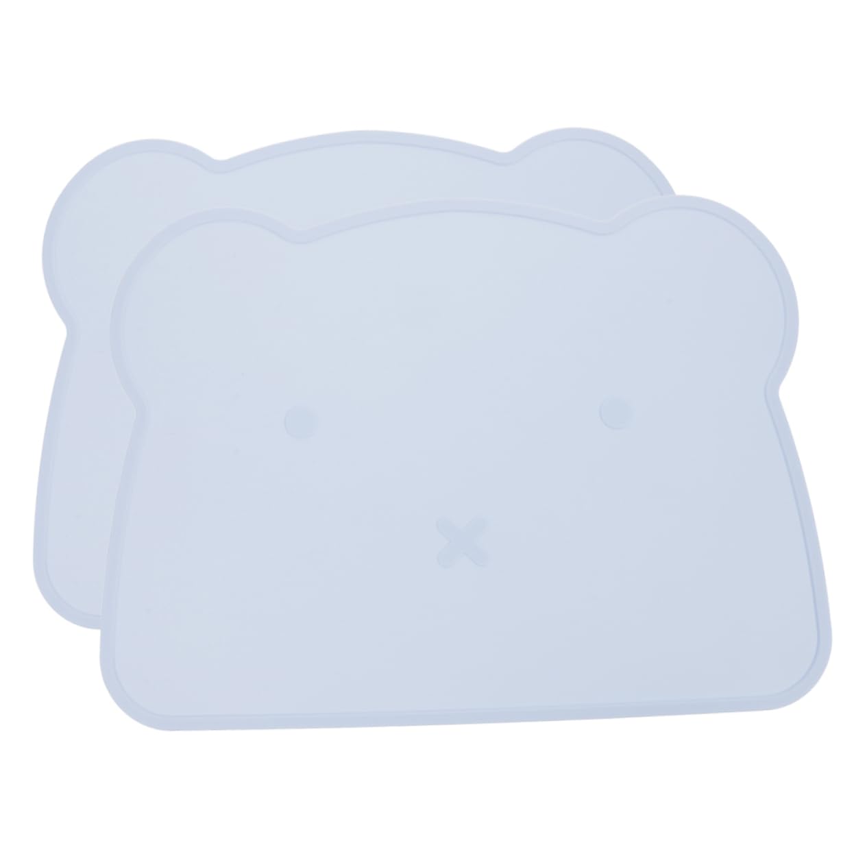 Abaodam Silicone Heat Resistant Placemat for Boys and Girls Non-Slip Easy to Clean Toddler Silicone Mat Table Mat for Toddlers Blue Dishwasher Safe