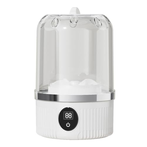 ARVALOLET Underwear Washing Machine with Wäschely Cup Rechargeable Wireless Washing Machine (White)