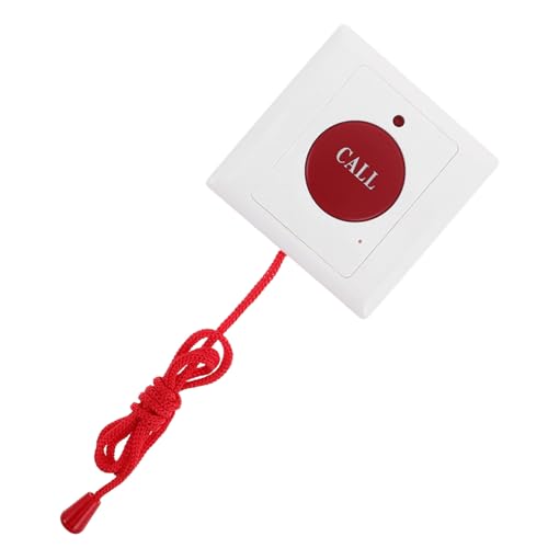STOBAZA Botón de Emergencia con Cuerda para Mayores Doble Alarma Fácil para Ancianos y Discapacitados Hogar y Exteriores