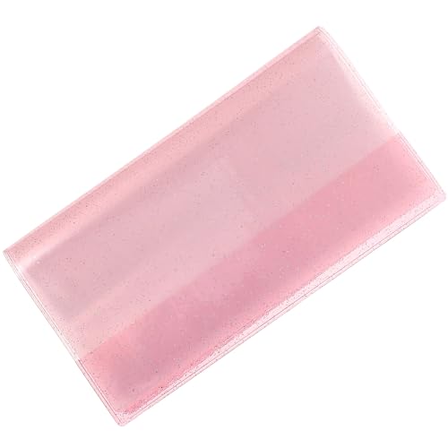 GARIOUANS Álbum de Tarjetas Tipo Gelatina para Fotos y Documentos Capacidad de 84 Tarjetas Material PVC y Ds Color Rosa Brillante Multiusos para Guardar Entradas y Recuerdos de Eventos
