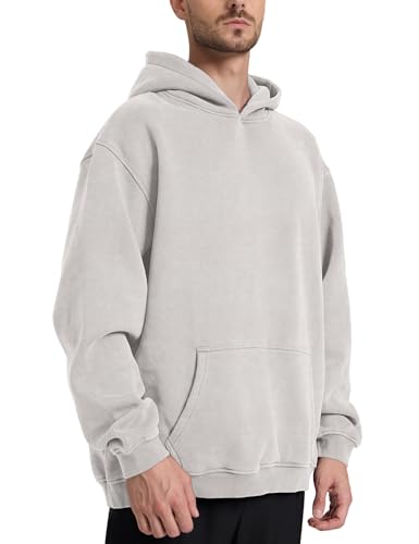 Image of Hatant Oversized Hoodie Sweatshirts for Men Couples Heavyweight Hoodies Pullover Vintage Mens Acid Wash Sweaters Clothes 2026
