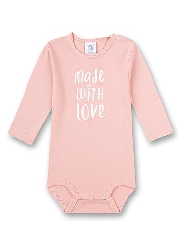 Sanetta Baby-Body langarm rosa Made with love | Hochwertiger und...