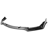 ECOTRIC Front Bumper Lip Spoiler Compatible with 2014-2017 Infiniti Q50 Sport 3Pcs Lower Splitter Air Dam Diffuser Air Chin Body Kit Carbon Fiber Color Printing