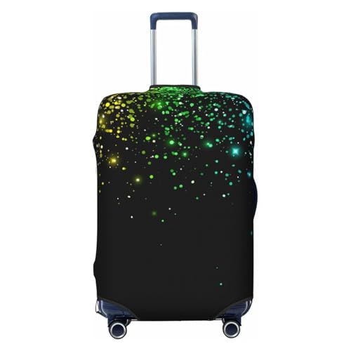 Night Rainbow Sparkles Print Luggage Covers For Suitcase,Elastic Washable & Stretchable Suitcase Covers For Luggage, Anti-Scratch - Fits 18-32 Inch Luggage-No Luggage Included