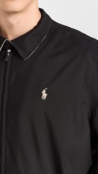 Polo Ralph Lauren Jaqueta masculina corta-vento Bi Swing, Rl preto