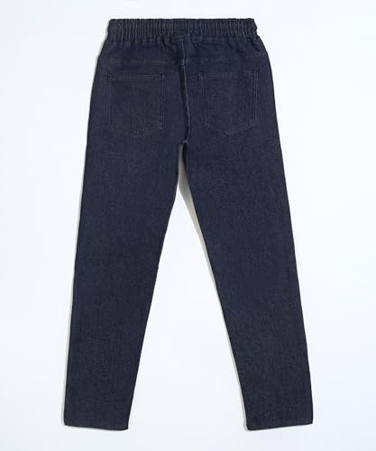 Image of Urbano Juniors Boy's Regular Fit Mid Rise Washed Denim Jogger Jeans Stretchable
