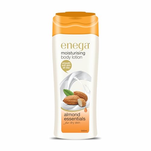 Image of Enega Almond essentials for Dry Skin Non Grassy & Deep Nourish Moisturizing Body Lotion for Men & Women - 300 ML (Pack of 1)