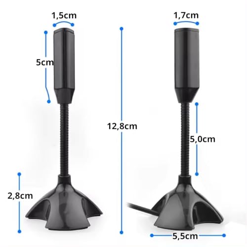 Microfone de Mesa USB Gamer e Streamer suporte Ajustável flexível para PC, laptop, microfones de com
