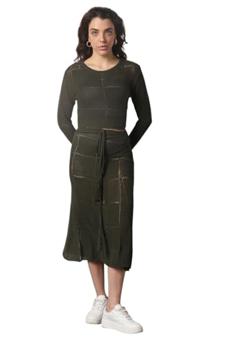 Image of High Star Women Regular Fit Regular Fit Solid Co-ord