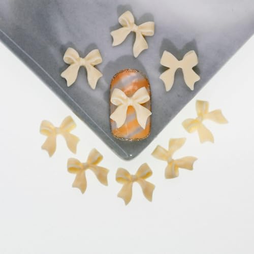 qbodp 200 Pcs Nail Charms, Fashion Nail Ornaments, Resin Bow Decorations for Nail, Nail Supplies Nail Art Decoration Accessories