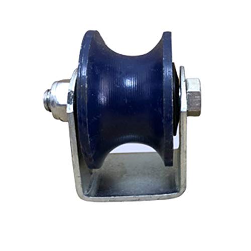 プーリー、プーリーホイール、U字溝キャスター、鋳鉄、ヘビーデューティ納屋ドアリジッドホイール、反転トラック、ラウンドチューブ、ローリングゲート、産業機械、ワイヤーロープレール(65mm)用の金具。