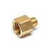 FasParts 1/2" Female NPT FPT FIP to 1/4" Male MPT MIP Brass Pipe Adaptor Fitting Fuel / Air / Water / Boat / Gas / Oil WOG MILITARY GRADE